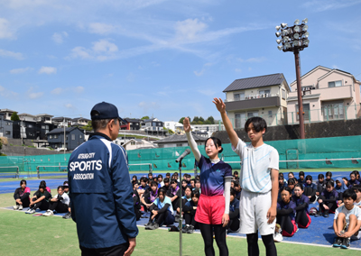 第32回厚木市中学生ソフトテニス大会　選手宣誓