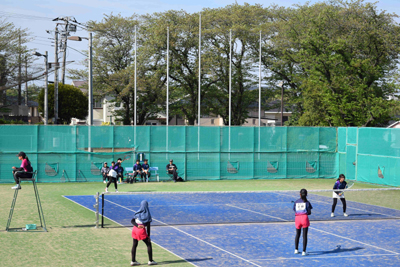 第32回厚木市中学生ソフトテニス大会　試合風景
