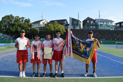 第32回厚木市中学生ソフトテニス大会　男子の部優勝